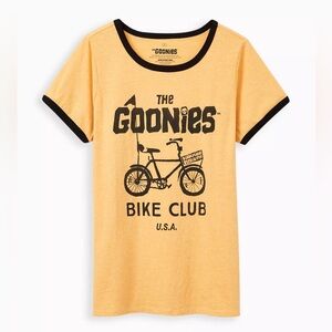Classic Fit Ringer Tee‎ - The Goonies Bike Yellow size 00